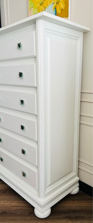 Cajonera blanca 6 cajones madera macisa