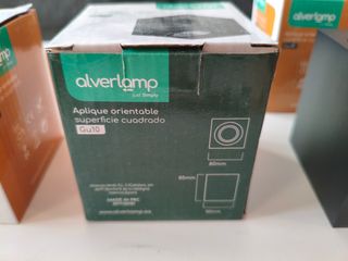 3 Apliques orientables Alverlamp negros GU10