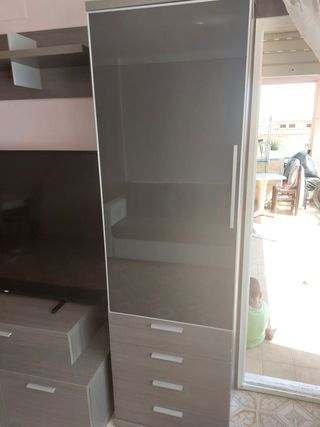 Muebles comedor marrón-gris