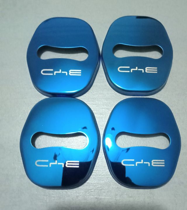 Embellecedores cerraduras coche - Azul