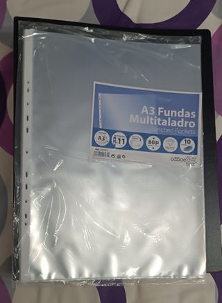 Carpeta din a3 + 10 forros + 3 periódicos 