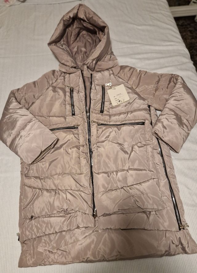 Parka beige talla L