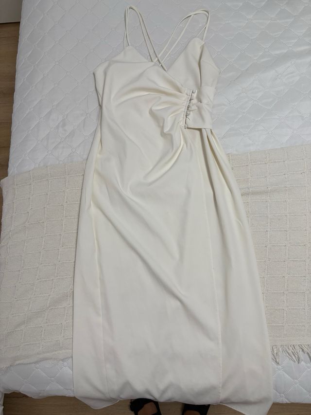 Vestido blanco Zara - midi