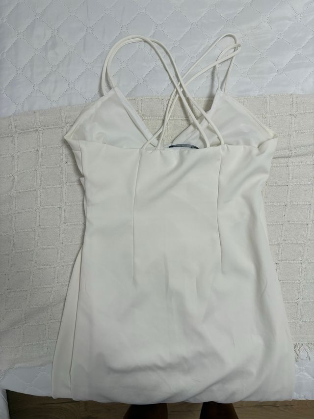 Vestido blanco Zara - midi