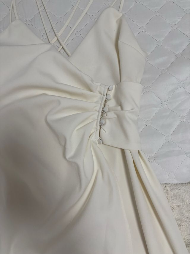 Vestido blanco Zara - midi