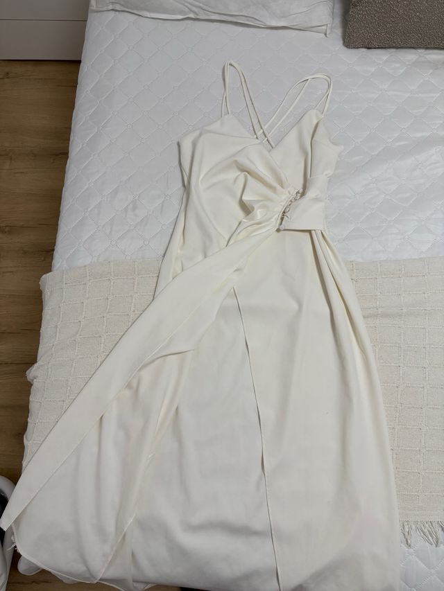Vestido blanco Zara - midi