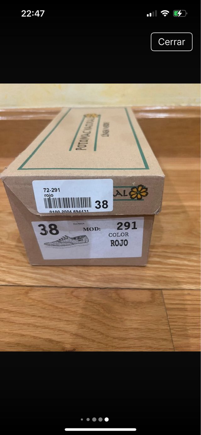 Zapatillas Potomac rojas Línea Verde nº 37