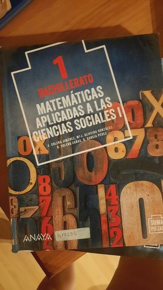 Matemáticas aplicadas a las ciencias sociales