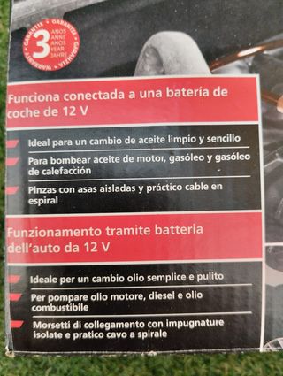 Bomba de extracción de aceite de motor.
