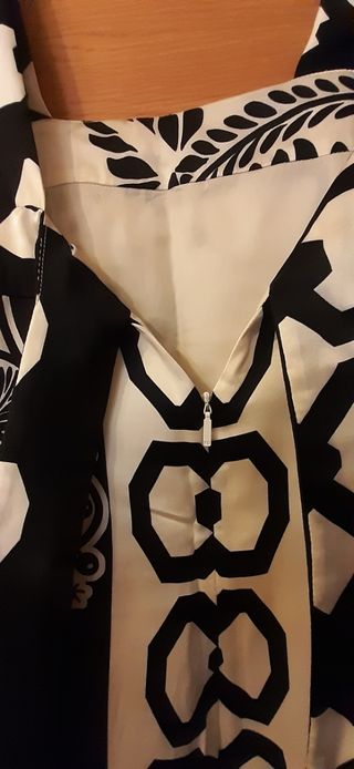 Vestido Purificación García - beige y negro