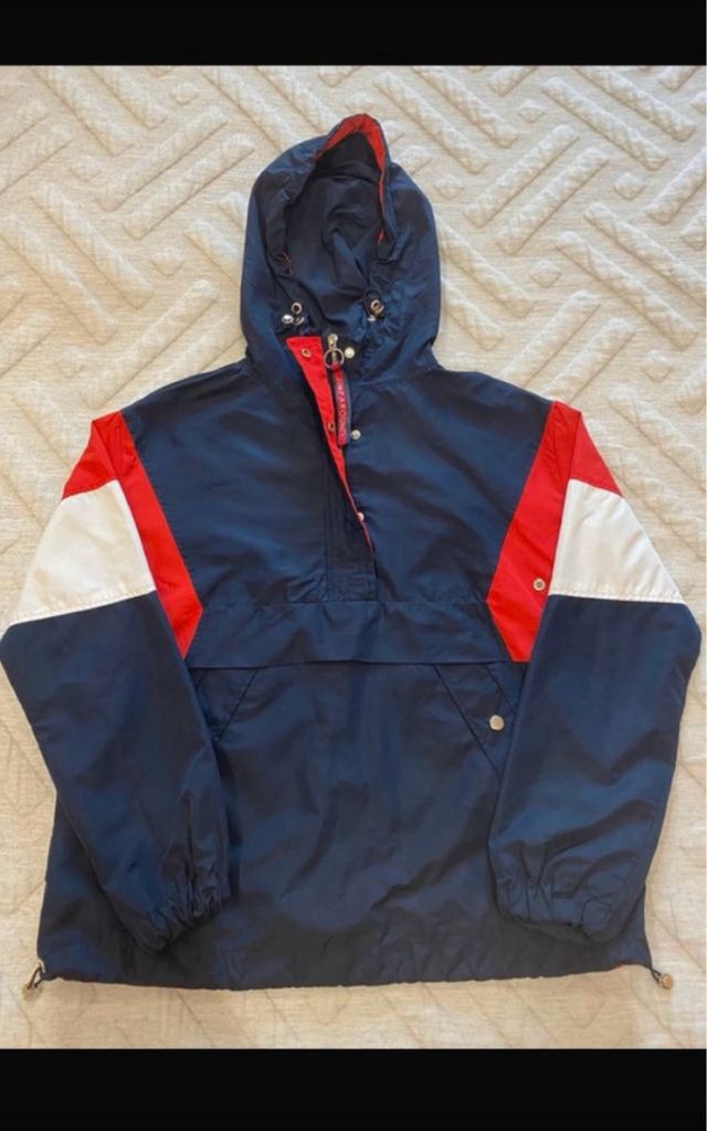 Cazadora chubasquero Bershka tricolor talla XS