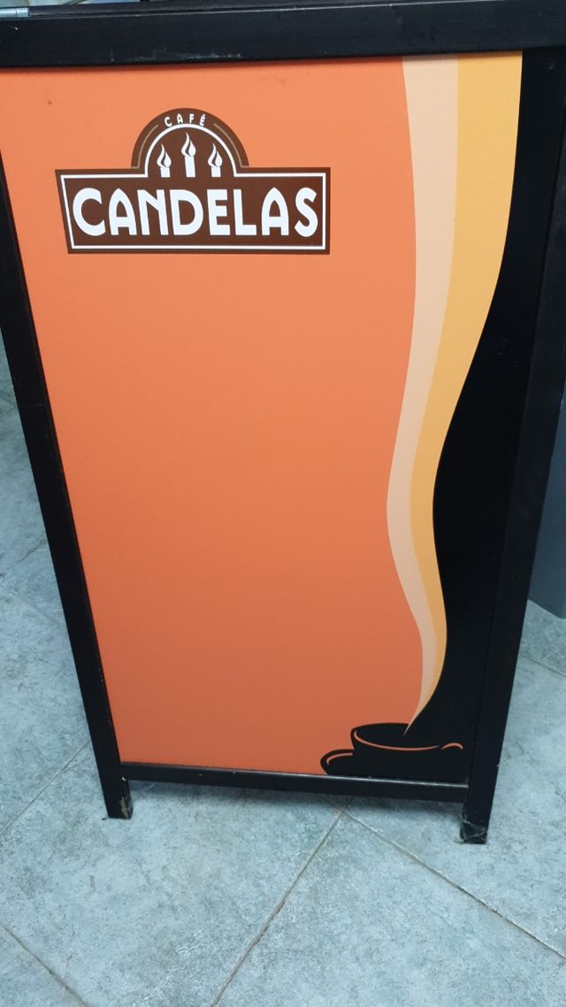 Pizarra menú Café Candelas