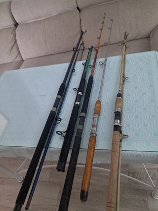 Todas 6 Cañas pesca 