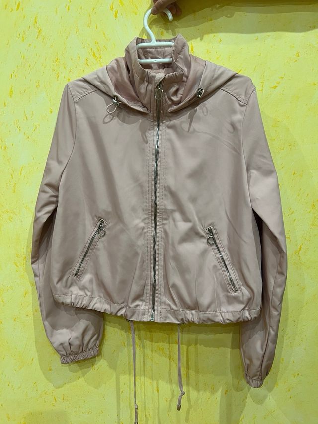 3 Chaquetas Bershka talla S - Azul, Rosa