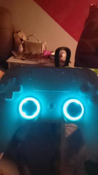 Controller PS5/PC bianco con led 