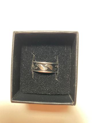 Pack de 3 Anillos de  acero inoxidable plata