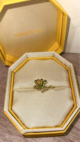 Anillo Swarovski Idyllia - Dorado y Verde