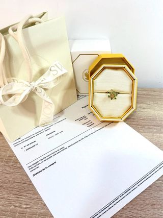 Anillo Swarovski Idyllia - Dorado y Verde