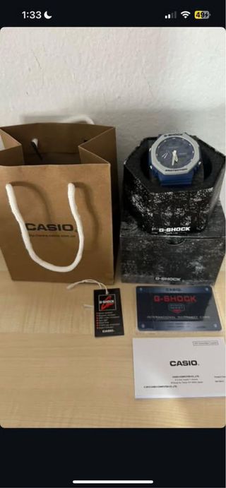 Reloj Casio G-SHOCK Azul y Plata