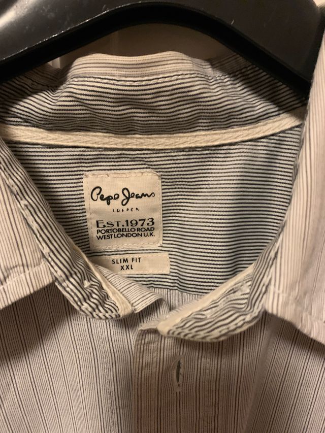 Camicia Pepe Jeans L Grigia a Righe