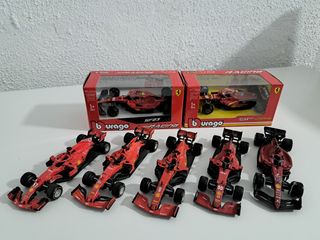 F1 Ferrari Burago - 7 coches escala 1/43