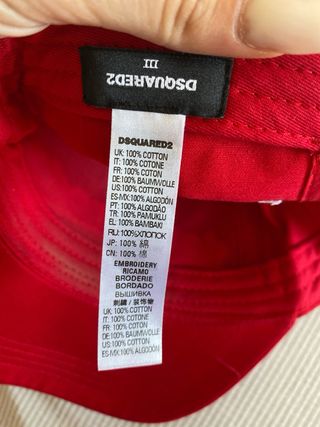 Dsquared2 Cappellino Rosso