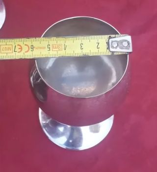 4 Copas alpaca antiguas