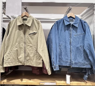 Chaquetas Hombre - Beige y Azul