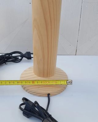 2 Lámparas madera - Mesitas de noche