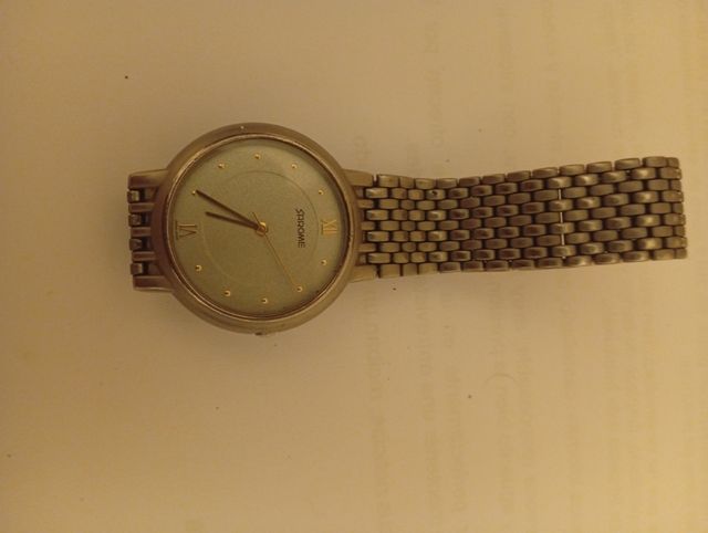 Reloj Sarome Hombre Dorado Plata Pila nueva