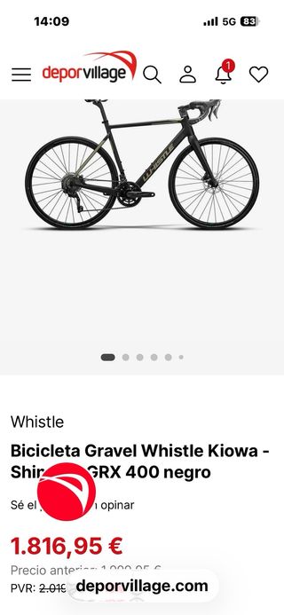 Bicicleta Gravel: carbono nueva