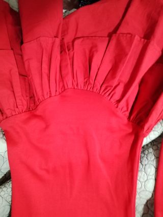 Vestido mini Zara rojo Talla S