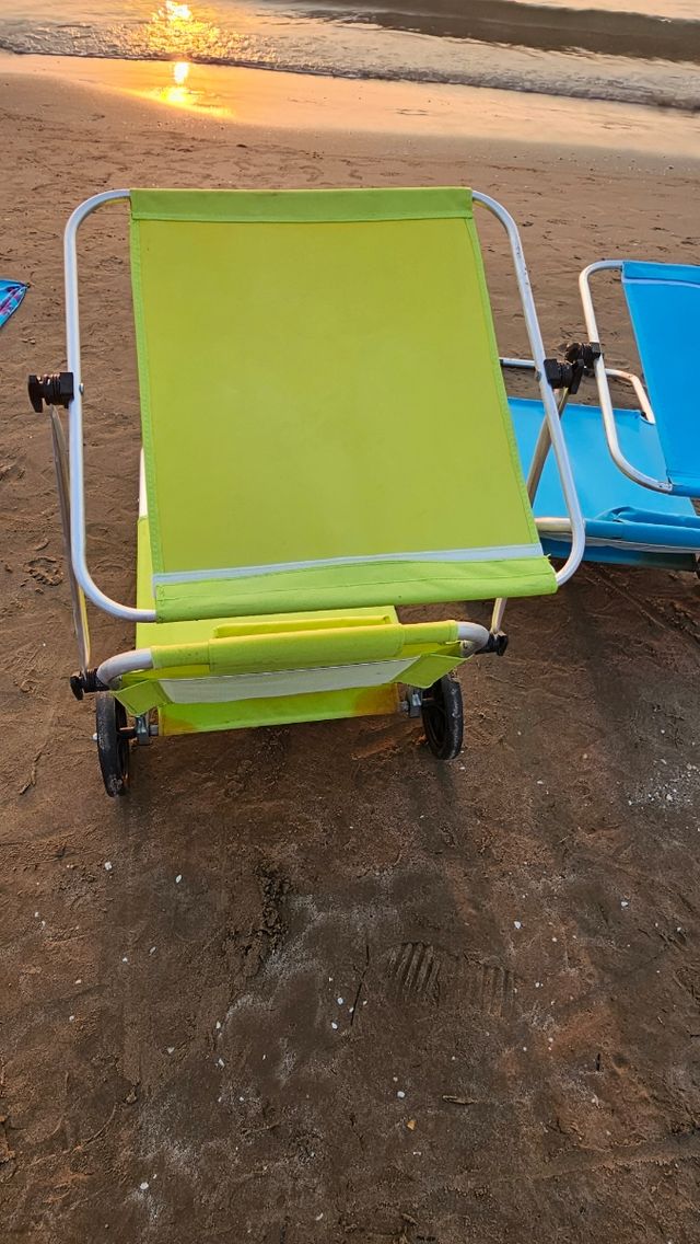 Hamacas playa con sombrilla