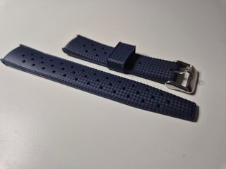 Correa reloj caucho azul 20mm