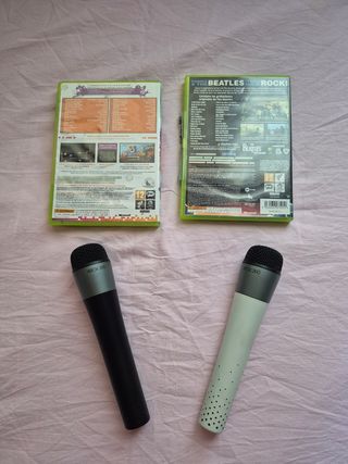 Pack Microfonos + Juegos Xbox 360