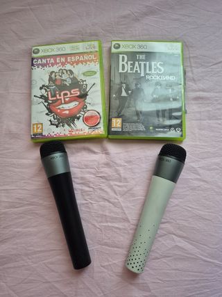 Pack Microfonos + Juegos Xbox 360