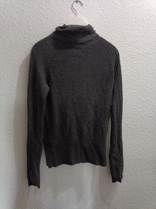 Jersey cuello alto Mango gris