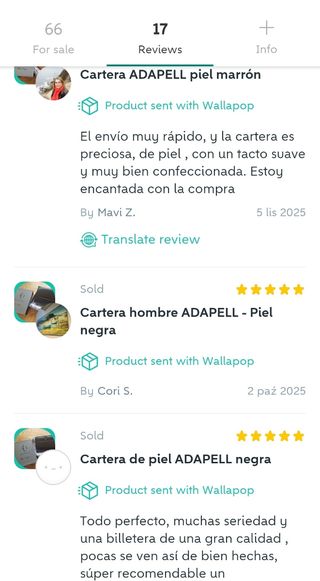 Cartera ADAPELL - Piel Negra