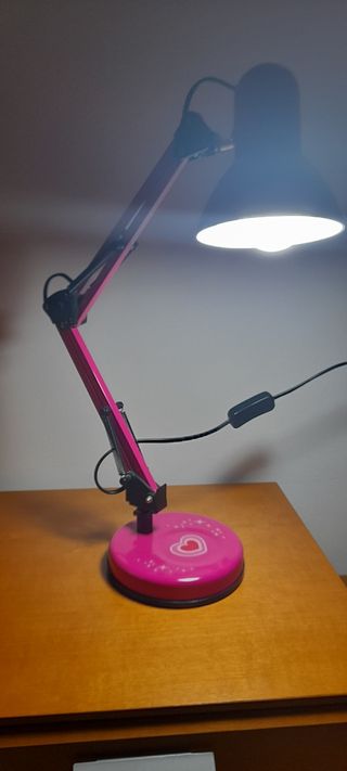 Lampara escritorio rosa juvenil
