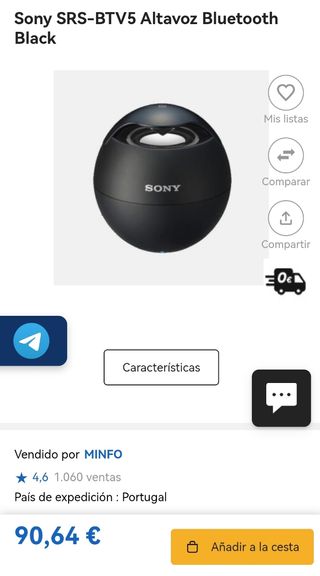 Altavoces Sony SRS-BTV5 - Pack x2