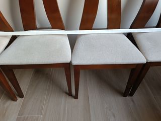 6 Sillas Comedor Madera - Beige