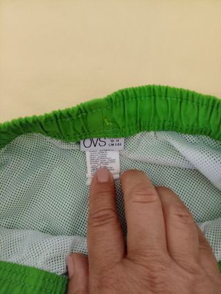 Pantaloncini mare bimbo verde