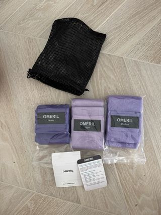 3 Fasce Fitness Omeril - Leggera, Media, Pesante