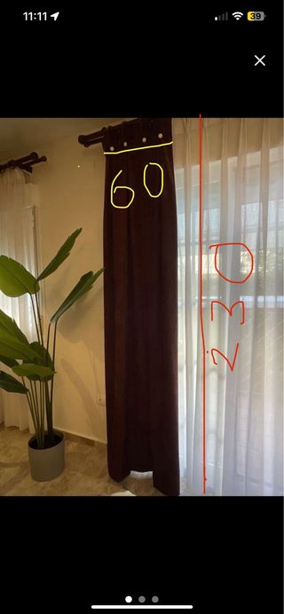 Cortinas, 4 caidas . se puede vender de dos en dos