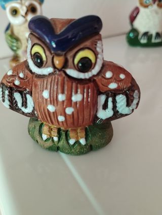 3 Miniaturas búhos Decoración