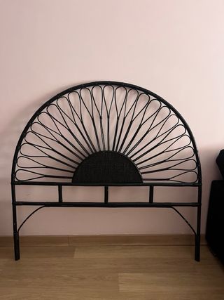 Cabecero bambú negro - Estilo boho