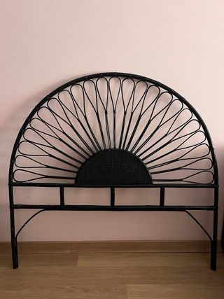 Cabecero bambú negro - Estilo boho