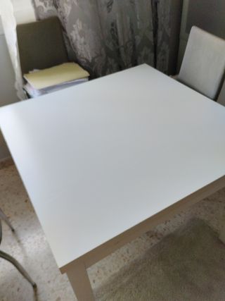 Mesa blanca 90cm - Madera
