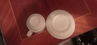 Tazas café blancas porcelana