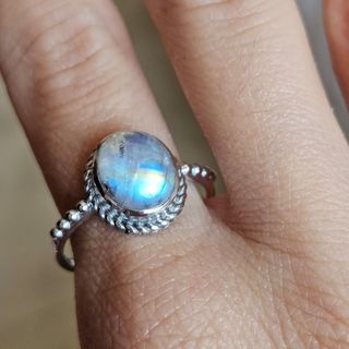 Anillo plata 925 piedra luna